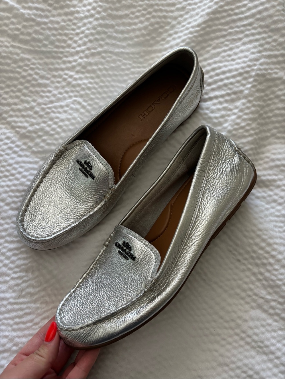 Coach Metallic Loafers - Picture 5 of 10